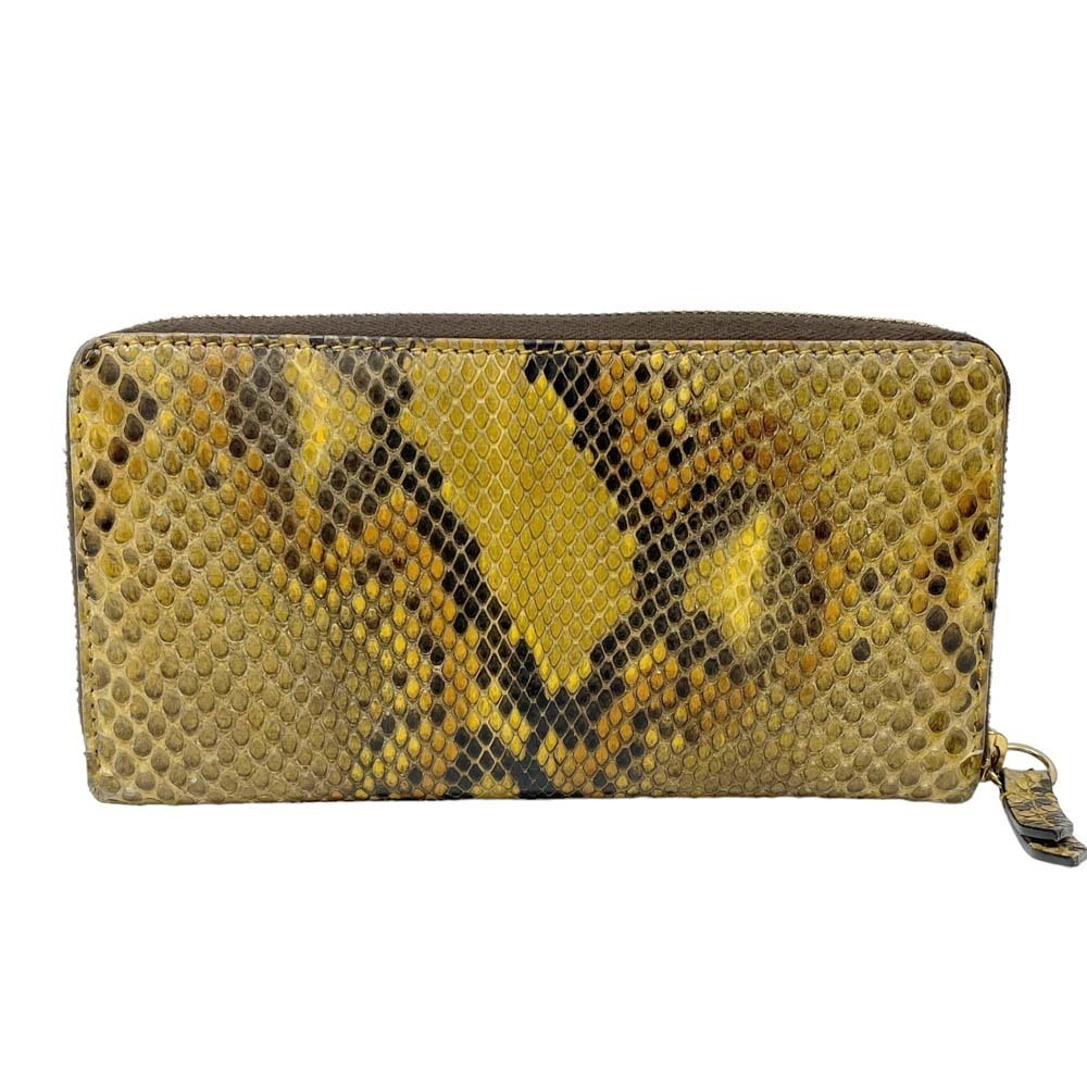 Gucci Double GG Zip Wallet Python Long Compartment - image 3